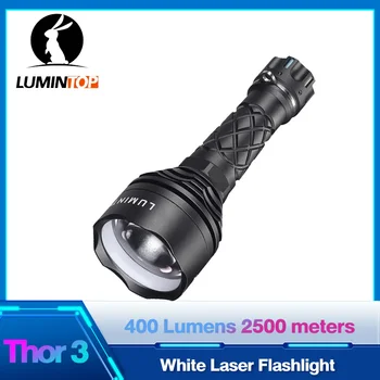 Белый лазерный фонарик Мощные дальнобойные фонари для самообороны Фонарь LEP Flash Light Прожектор Lumintop THOR 3