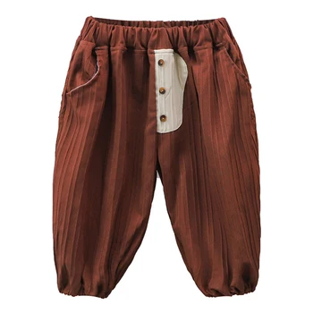 Брюки для мальчиков однотонные брюки для мальчиков Повседневный стиль Летние брюки для мальчиков Одежда для маленьких мальчиков