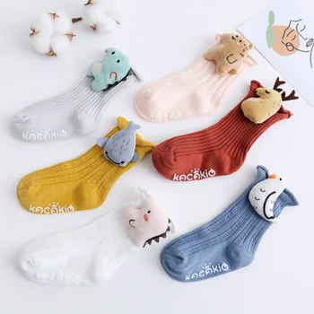 Весенние детские противоскользящие короткие носки для новорожденных Мальчиков и девочек, хлопковые теплые домашние чулки для пола Для малышей, детские аксессуары