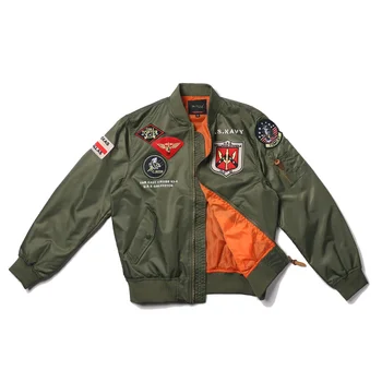Военная униформа USN Navy, весенне-осенняя куртка-пилот времен Второй мировой войны, бейсбольная форма, мужская куртка-бомбер, ветровка