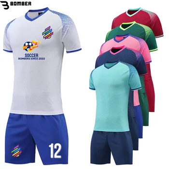 Высококачественный футбольный трикотажный костюм для мужчин, женщин и детей, комплект футбольной формы для профессиональных тренировок клубной команды по индивидуальному заказу