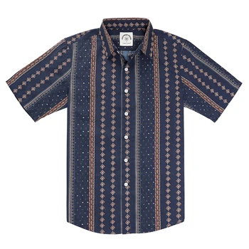 Гавайская Рубашка Dubinik для Мужчин Aloha Tropical С Коротким Рукавом И Принтом на Пуговицах Пляжные Рубашки