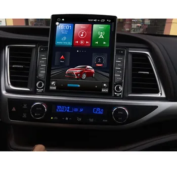 Головное устройство Navi Автомобильный IPS DSP Аудио Радио Мультимедийный плеер Tesla Android 10 64 ГБ для TOYOTA Highilander 2015 2016 2017 GPS