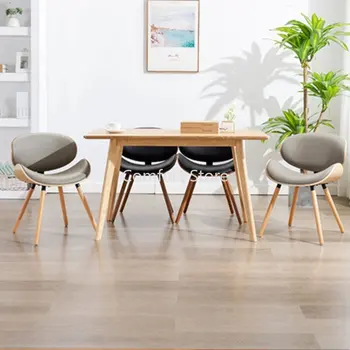 Деревянные кухонные обеденные стулья, роскошный комод в скандинавском стиле, дизайнерские стулья из орехового дерева, Эргономичная современная мебель для дома Sedie WKYZ