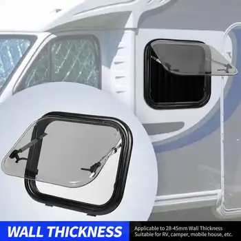 Детали фургона, окно фургона из алюминиевого сплава с максимальным углом открывания 45 °, выдвижное окно фургона для кемпинга, крышки фургона для кемпинга