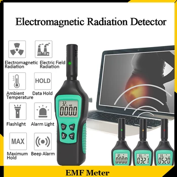 Детектор излучения электромагнитного поля FY876 Ручной измеритель ЭДС Бытовой высокоточный монитор для тестирования волнового излучения