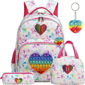Детские сумки для девочек, рюкзак Kawaii, водонепроницаемые детские школьные сумки для девочек, сумки для девочек, набор сумок