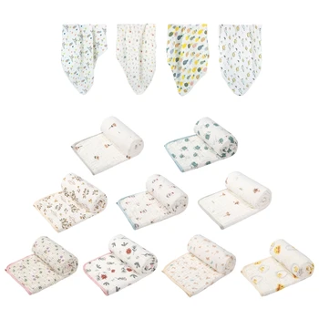 Детское полотенце, одеяло для новорожденного, детский халат, 6 слоев марли, мочалка для младенцев