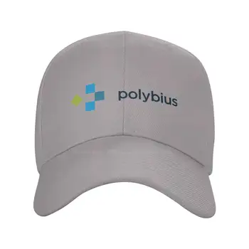 Джинсовая кепка с логотипом Polybius (PLBT) высшего качества, бейсбольная кепка, вязаная шапка