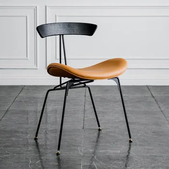 дизайн-арт ресторан обеденный стул со спинкой роскошный ретро индустриальный стиль переговоры досуг sillas comedor мебель для дома