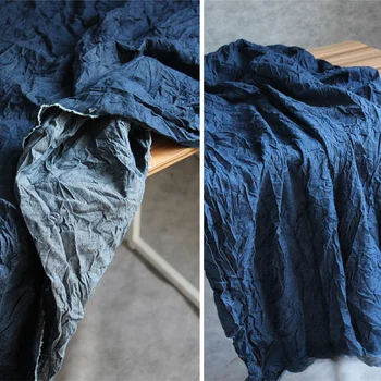 Дизайнерская ткань Традиционная хлопчатобумажная ткань ручной работы, окрашенная в синий цвет, текстура джинсовой ткани в стиле хиппи