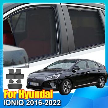 Для Hyundai IONIQ 2016-2022 Магнитный солнцезащитный козырек на окно автомобиля, переднее лобовое стекло, задняя боковая шторка, солнцезащитный козырек