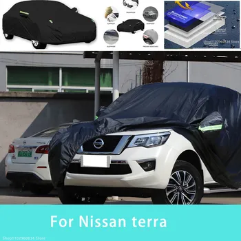 Для Nissan terra Наружная защита, полные автомобильные чехлы, снежный покров, Солнцезащитный козырек, Водонепроницаемые Пылезащитные внешние автомобильные аксессуары