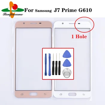 Для Samsung Galaxy J7 Prime G610 G610M G610DS G610F G610DD G610Y Замена Передней панели Сенсорного экрана ЖК-дисплея и Внешней панели Объектива