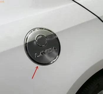 Для Volkswagen Lavida 2008-2017 Высококачественная накладка для украшения крышки топливного бака из нержавеющей стали, защита от царапин, автомобильные аксессуары