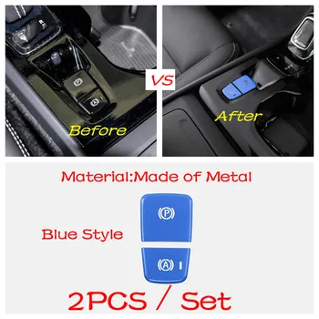 Для Volvo Xc40 2017-2020 Электронный ручной тормоз P Кнопка подсветки Защитная наклейка для автомобиля синего цвета