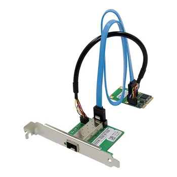 Для сетевой карты гигабитного оптоволоконного сервера miniPCI для Intel I210 Single Optical Port SFP Fiber LC Adapter