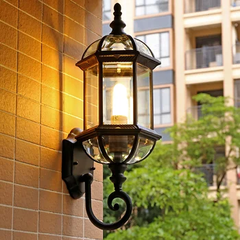 Европейский внутренний дворик, Уличные водонепроницаемые Светодиодные настенные светильники, фоновый светильник для гостиной, Декоративная лампа для коридора в Американском саду