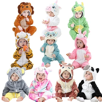 Зимняя одежда для новорожденных 2021 года, Унисекс, Одежда для Хэллоуина, комбинезон для мальчиков, Детский костюм Панды для девочки, комбинезон для младенцев 3, 9, 12 месяцев