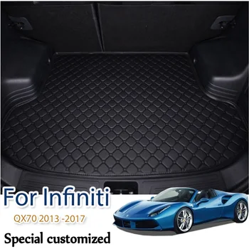 Изготовленный на заказ коврик в багажник автомобиля для Infiniti QX70 2013 2014 2015 2016 2017 ковер для грузового лайнера, аксессуары для интерьера, чехол