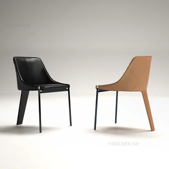 Итальянские креативные стулья для столовой, Высококлассный обеденный стул для гостиной отеля, Роскошный стул художественного дизайна, Классическая мебель для дома на колесах