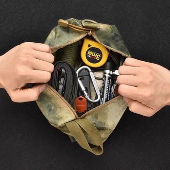 Камуфляжная сумка S / M / L для многофункциональных инструментов, тактическая сумка для бега, переносная сумка для хранения инструментов EDC, туристическое снаряжение