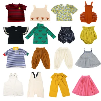 Комплект одежды для маленьких мальчиков, Новая летняя футболка в полоску с коротким рукавом, Модные штаны с оборками, детское повседневное платье-жилет с цветочным рисунком, шорты