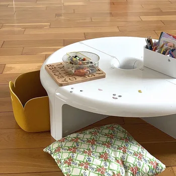 Креативная комбинация сращивания мебели, журнальный столик, прикроватная тумбочка для дома средних веков, круглый шкаф для гостиной