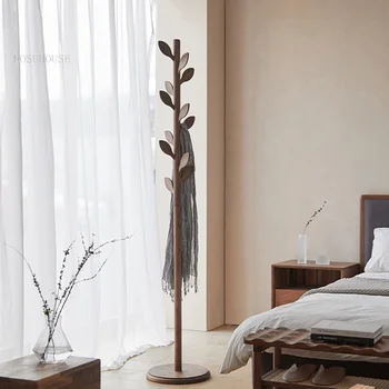 Креативные дизайнерские напольные вешалки для одежды в спальне из массива дерева, Примерочная, вешалка для одежды для домашней мебели, вешалка для гардероба в гостиной