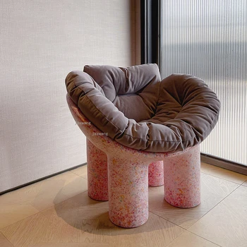 Кресло для отдыха на Слоновой ножке Скандинавский Дизайнер Стулья для гостиной Диван для спальни Односпальный Диван-Кресло Мебель для дома Стул со спинкой