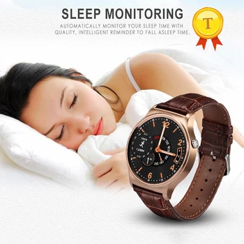 круглые смарт-часы с монитором сна, шагомером для сидячего образа жизни, синхронизацией сообщений, звонком, пульсом дистанционного управления телефонными часами для ios Android