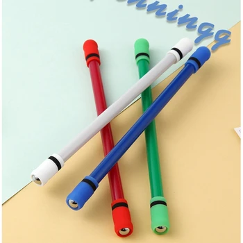 Крутая вращающаяся ручка для студентов, вращающаяся ручка со стальным шариком, Нескользящая, снимающая стресс, тренирующая мозг Игрушка для пальцев, не позволяющая писать