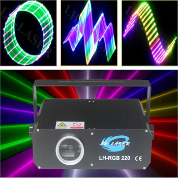 Лазерное освещение сцены мощностью 500 МВт DMX512 со смешанным эффектом DJ Диско вечеринка Рождественское световое шоу