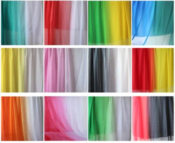 Легкая шифоновая ткань 2-тонного градиентного цвета омбре 30D, прозрачная шифоновая ткань, ткань для платья, продается ярдом