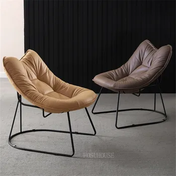 Ленивый диван-кресло, Односпальные диванные кресла, современные минималистичные стулья, стулья для гостиной, для спальни, кресло для отдыха, мебель с откидной спинкой