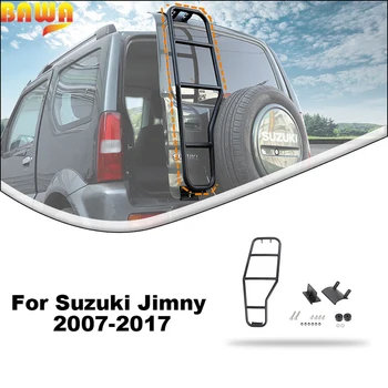 Лестница для подъема крышки багажника из алюминиевого сплава BAWA для Suzuki Jimny 2007-2017 Защитные рамы задней двери Аксессуары для экстерьера автомобиля