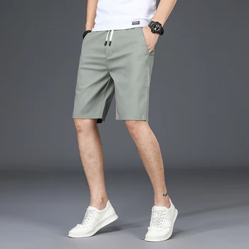 Летние новые шорты мужские ice silk тонкие дышащие никелевые брюки повседневные пляжные брюки спортивные повседневные брюки мужские