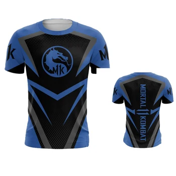 Летняя новая футболка с 3D принтом Mortal Kombat, Модная уличная одежда для файтингов, Мужская Женская футболка с круглым вырезом, одежда в стиле Хип-хоп, мужская