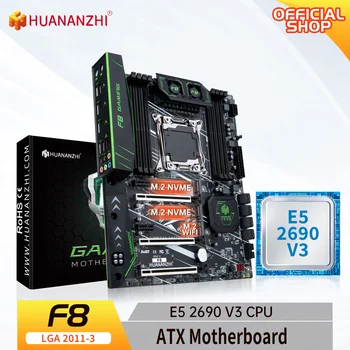 Материнская плата HUANANZHI X99 F8 LGA 2011-3 XEON X99 с поддержкой Intel E5 2690 V3 DDR4 RECC NON-ECC memory combo kit set NVME