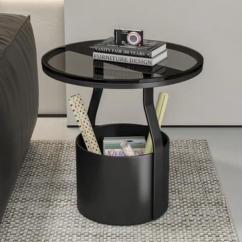 Металлический приставной столик для спальни, современный дизайн, Скандинавский Декор журнального столика в прихожей, Небольшая напольная площадка, Вспомогательная мебель для балкона