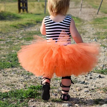Милые юбки-пачки для маленьких девочек, детские балетные танцевальные нижние юбки из тюля, детские юбки для костюмов на Хэллоуин, День рождения