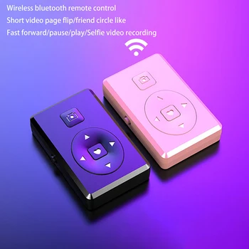Мини-Беспроводной Bluetooth-совместимый Пульт Дистанционного Управления Мобильным Телефоном Selfie Photo Shutter Кнопка Управления Автоспуском Камера Музыка