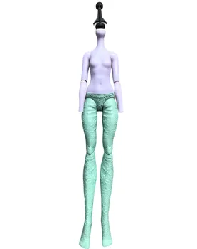 Многосуставное подвижное кукольное тело-игрушка высотой 23 см, чудовищное кукольное тело Wolf Sister, Розовое тело, оригинальные сине-зеленые Коричневые лысые головы