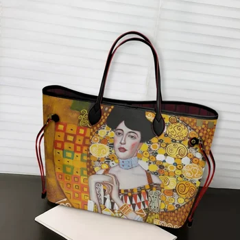 Модная картина маслом, дизайнерские сумки через плечо Kiss/Waterlily, женские многофункциональные сумки, сумка-тотализатор большой емкости для женщин Bolsa
