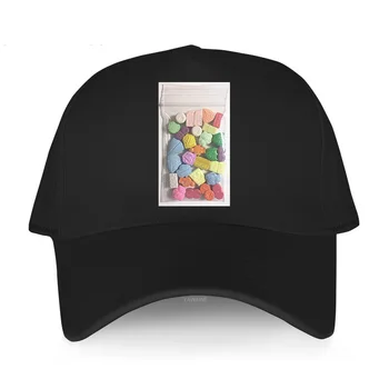 Мужская модная хлопчатобумажная шляпа с принтом, фирменная оригинальная кепка, таблетки Экстази, Кокаины, наркотики, Дышащая бейсболка Унисекс, шляпы бойфренда