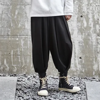 Мужские брюки Haren, весенне-осенние новые темные повседневные свободные брюки большого размера в японском стиле Ямамото