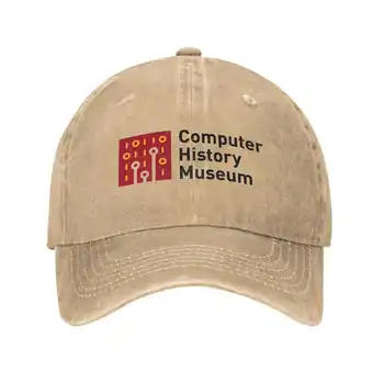 Музей компьютерной истории Джинсовая кепка с логотипом высшего качества, бейсбольная кепка, вязаная шапка
