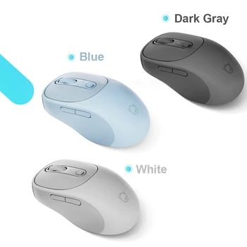 Мышь Lenovo Xiaoxin PLUS BT, Кнопка отключения звука, Свет, звук, Портативный Эргономичный дизайн, Офисная игра, Универсальная мышь для зарядки