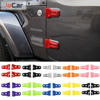 Наклейки для отделки дверных петель ABS для 2-дверных автомобильных аксессуаров Wrangler JL/Gladiator JT 2018 года выпуска
