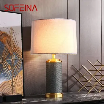 Настольная Лампа SOFEINA Латунный Настольный Светильник Современное Креативное Светодиодное Украшение для Домашней Спальни
